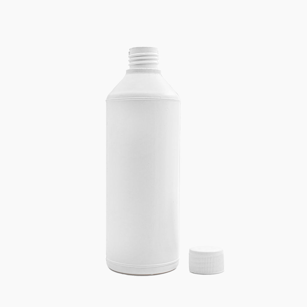 500ml White HDPE Bottle with Cap (28mm neck) - Shop Packaging Online | Bright Packaging & Raw Materials SA