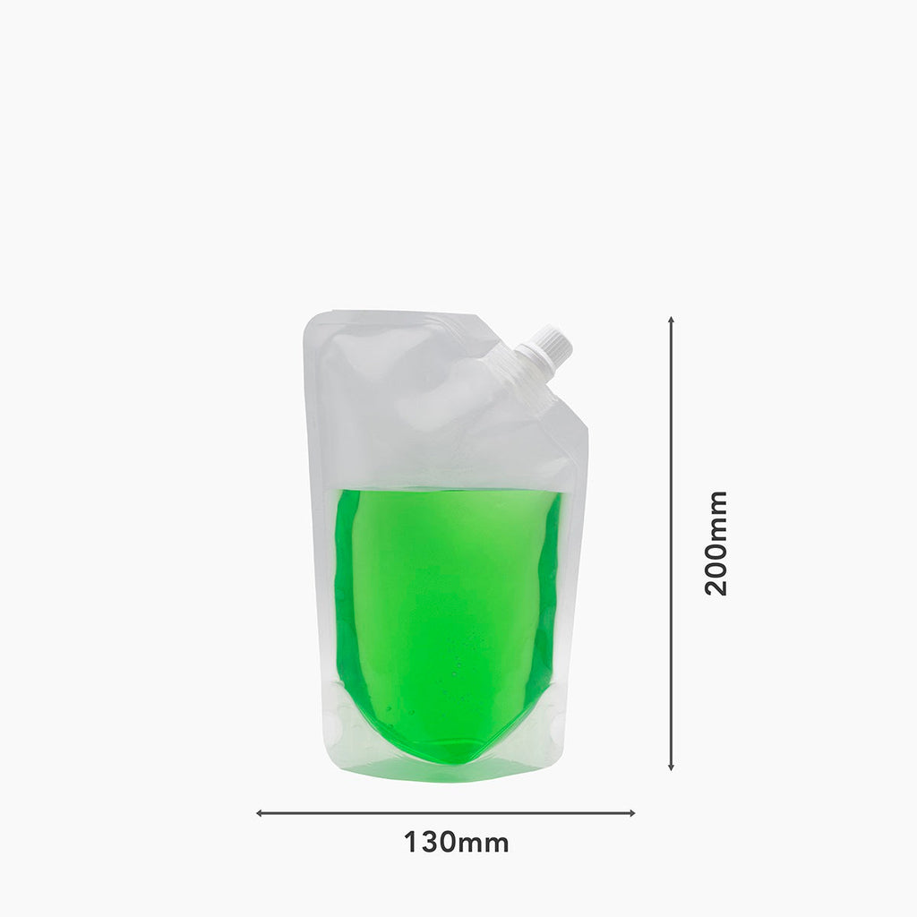500ml Spouted Clear Stand-Up Pouches