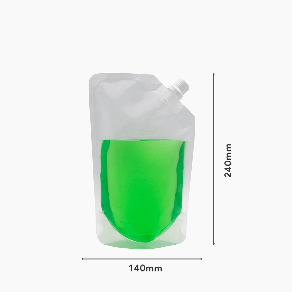 750ml Spouted Clear Stand-Up Pouch