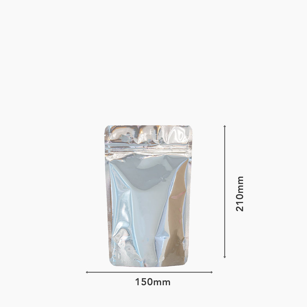 Metallic Stand-Up Pouches (Zipper) - Shop Packaging Online | Bright Packaging & Raw Materials SA
