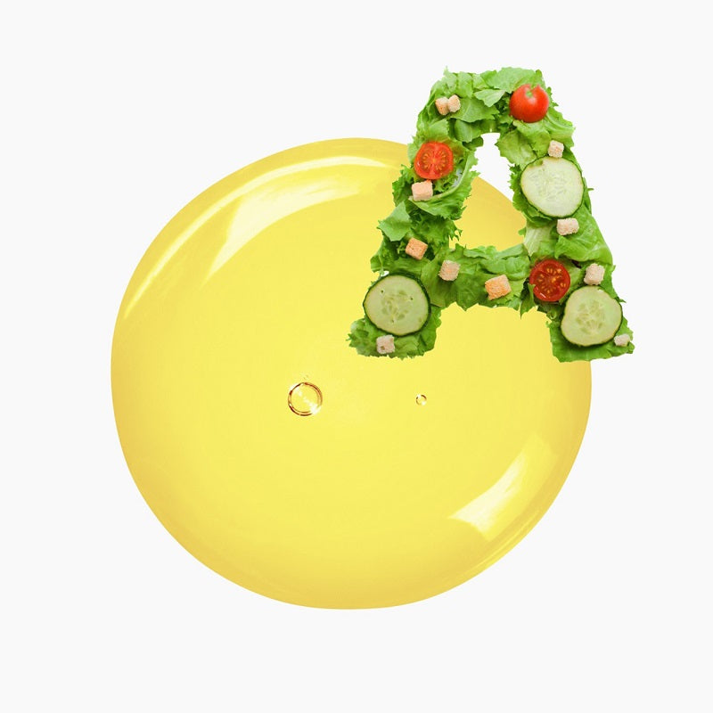 Letter A Made Out Of Vegetables Atop A Circular Blob Of Yellow Oil | Bulk Oils | Brightpack Raw Materials